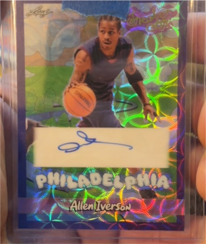 2000 Leaf Sweet Spot #PHI-AI Allen Iverson — front