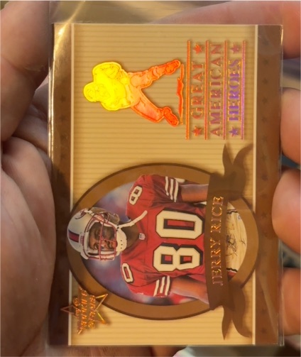 1997 Upper Deck Great American Heroes #GAH-1 Jerry Rice — front