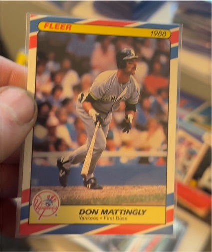 1988 Fleer #1 Don Mattingly — front