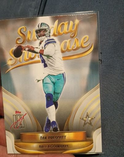 2020 Topps Definitive Collection Sunday Showcase Dak Prescott — front