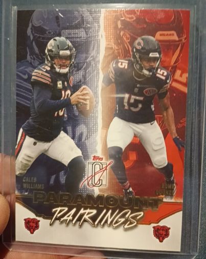 2021 Topps On Demand Paramount Pairings #PP-1 Justin Fields Darnell Mooney — front