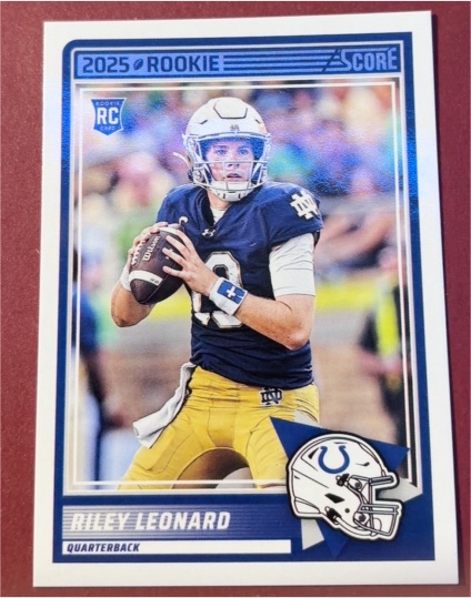 2025 Score Rookie Riley Leonard — front