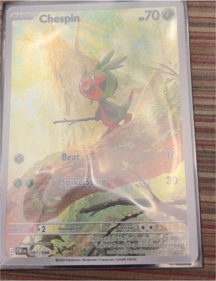 2023 Pokémon #087 Chespin — front
