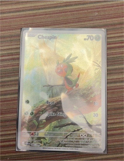 2023 Pokémon 087 Chespin — front
