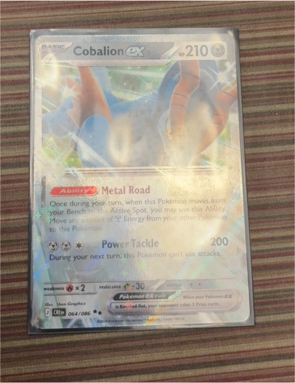 2012 Pokémon Black & White #064 Cobalion ex — front