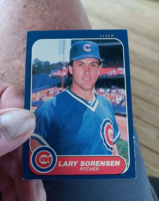 1984 Fleer #350 Lary Sorensen — front