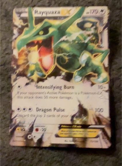 2007 Pokémon EX Dragon Frontiers #4 Rayquaza — front