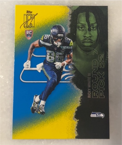 2022 Topps ICF Ricky White II Round 7 Pick 22 — front