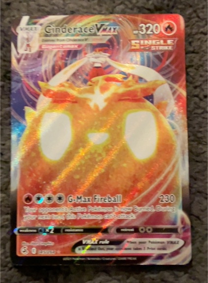 2021 Pokémon Vivid Voltage #037 Cinderace VMAX — front