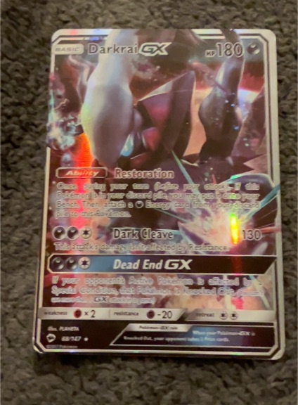 2017 Pokémon Sun & Moon #83 Darkrai GX — front