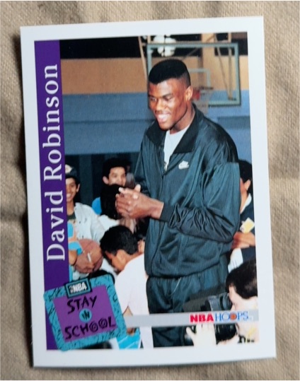 1991 NBA Hoops #215 David Robinson — front
