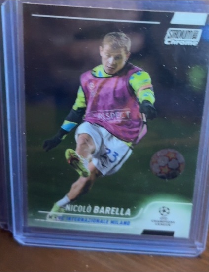 2021 Topps Chrome UEFA Champions League #23 Nicolò Barella — front