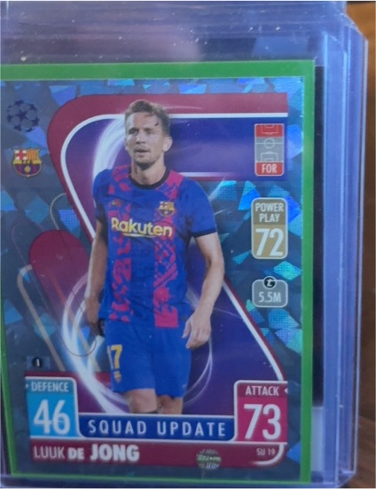 2020 Topps UEFA Champions League Squad Update #SJU 19 Luuk de Jong — front