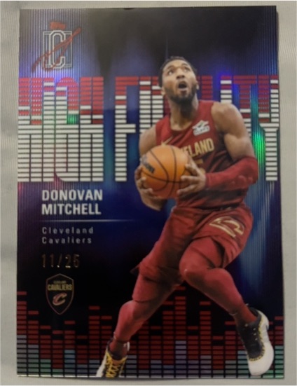 2022 Panini Chronicles High Fidelity #HF-DM Donovan Mitchell — front