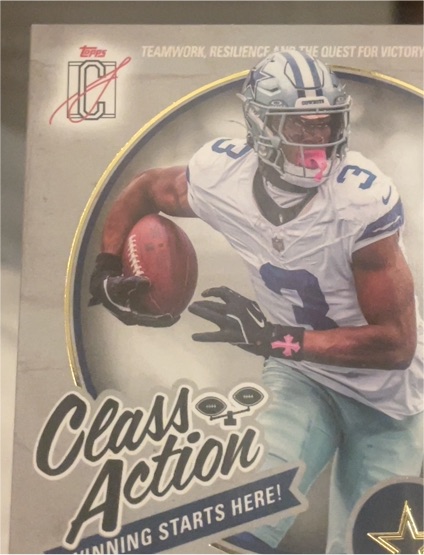 2022 Topps DC Class Action Dallas Cowboys Football Card — front