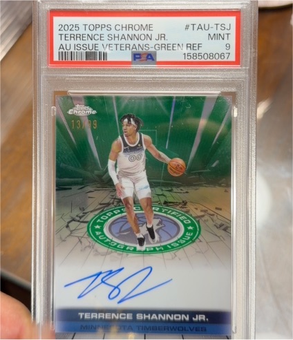2025 Topps Chrome #TAU-TSJ Terrence Shannon Jr. — front