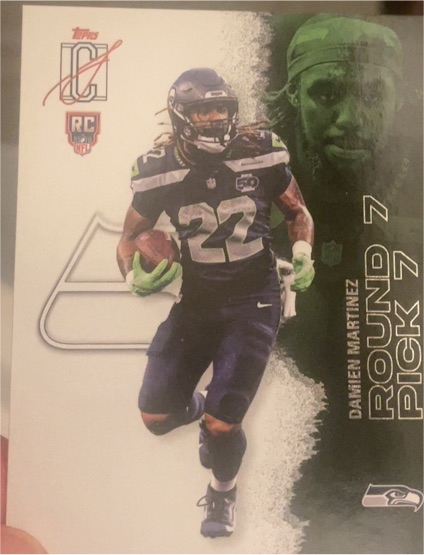 2022 Topps NFL Draft #Round Pick 7 Dante Martinez — front