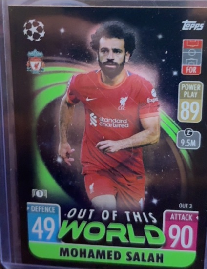 2021 Topps UEFA Champions League Out of This World #OUT3 Mohamed Salah — front