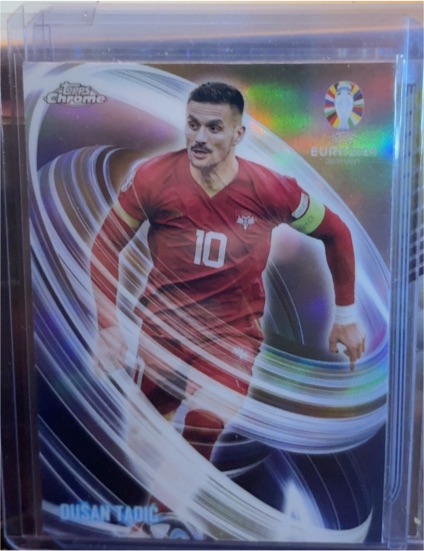 2021 Topps Chrome UEFA Euro #DTA-1 Dušan Tadić — front