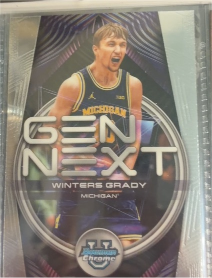 2020 Bowman Chrome Gen Next #Winters Grady — front