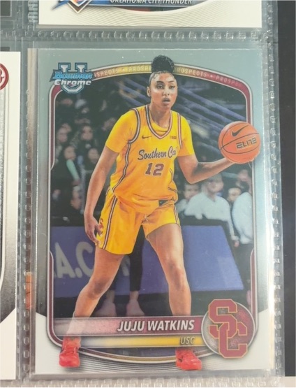 2022 Bowman Chrome WNBA #VSP-12 Juju Watkins — front