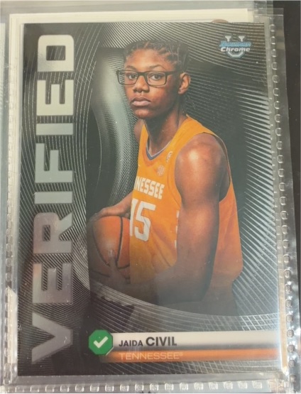 2022 Topps WNBA Verified #VER-JC Jaida Civil — front