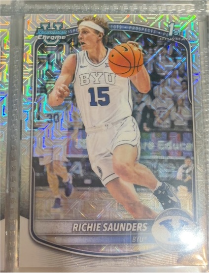 2021 Bowman Chrome #1 Richie Saunders — front