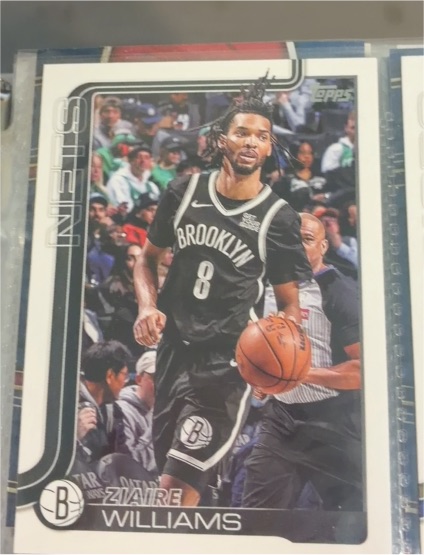 2022 Topps #8 Ziaire Williams — front