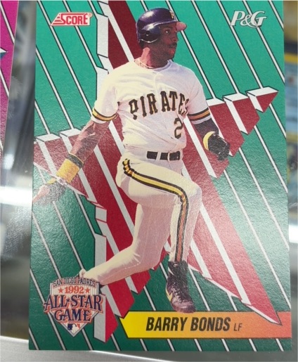 1992 Score #2 Barry Bonds — front