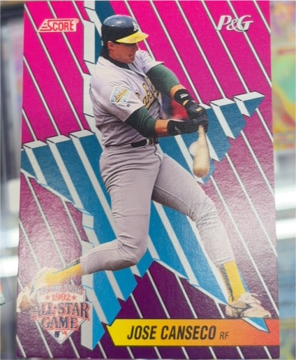 1992 Score All-Star Game #P&G Jose Canseco — front