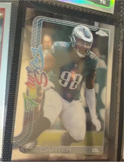 2022 Topps Chrome Fantasy Stars #TE-JC Jalen Carter — front