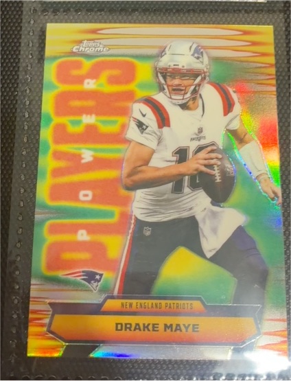 2023 Topps Chrome Power & Power Drake Maye — front