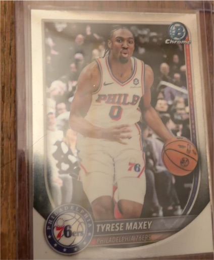 2020 Bowman Chrome #3 Tyrese Maxey — front