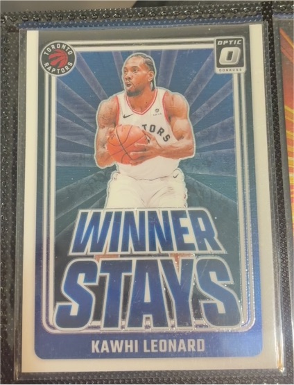 2019 Donruss Optic Winner Stays Kawhi Leonard — front