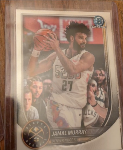2020 Bowman Chrome #27 Jamal Murray — front