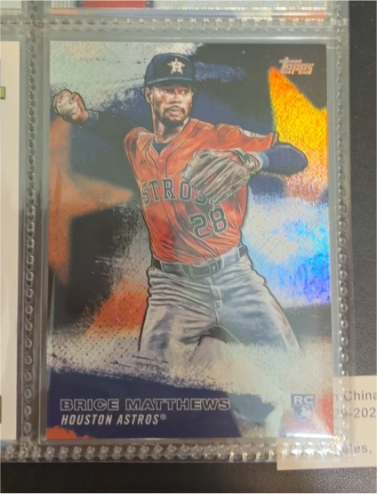 2022 Topps #28 Brice Matthews — front