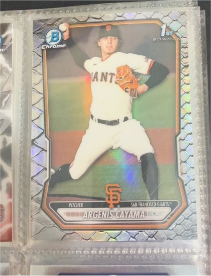 2022 Bowman Chrome #BCP-AC Argenis Cayama — front