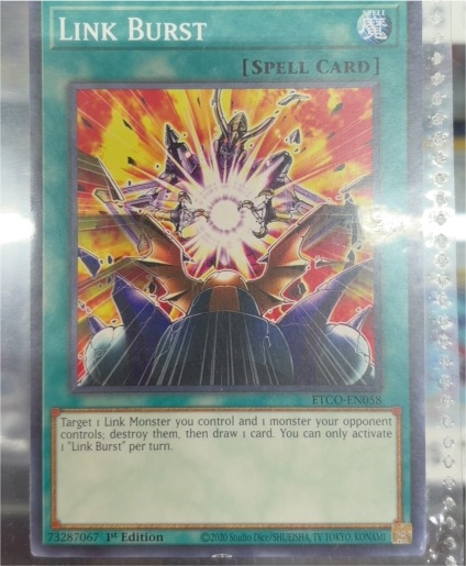 2020 Yu-Gi-Oh! ETCO-EN058 Link Burst — front