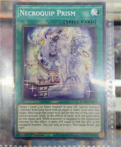 2020 Yu-Gi-Oh! ETCO-EN084 Necroquip Prism — front