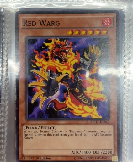 2017 Yu-Gi-Oh! MP17-EN069 Red Warg — front