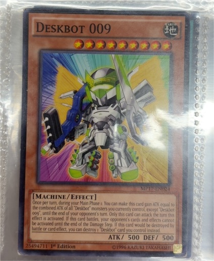 1996 Yu-Gi-Oh! MP17-EN024 Deskbot 009 — front