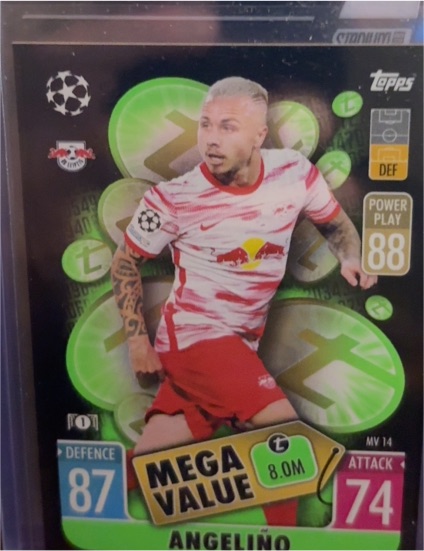2022 Topps UEFA Champions League Mega Value #MV14 Angeliño — front