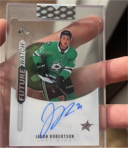 2020 SP Authentic Future Watch #FW-JR Jason Robertson — front