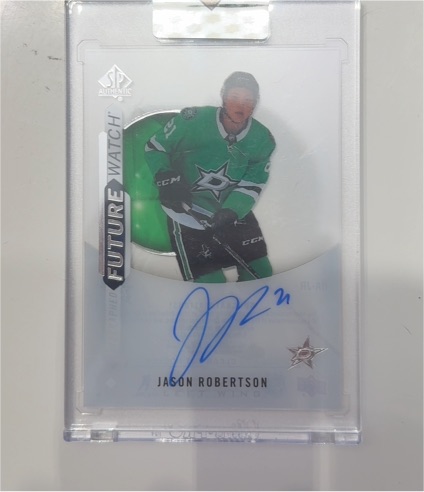 2020 SP Authentic Future Watch #FW-JR Jason Robertson — front