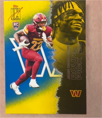2022 Topps Chrome Rookie Card Jalen Wydermyer — front