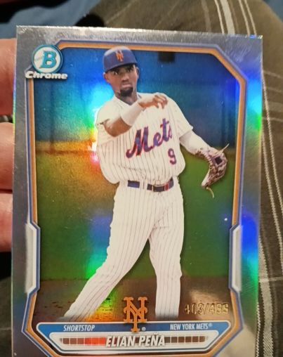 2021 Bowman Chrome #403 Elian Pena — front