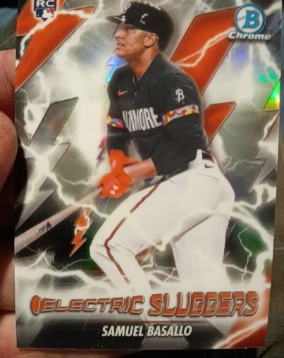 2023 Bowman Chrome Electric Sluggers Samuel Basallo — front
