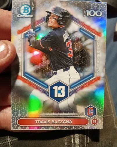2023 Bowman Chrome Top 100 #13 Travis Bazzana — front