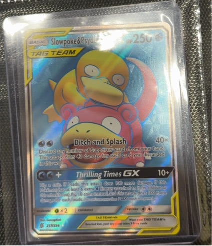 2019 Pokémon TAG TEAM #218 Slowpoke & Psyduck — front