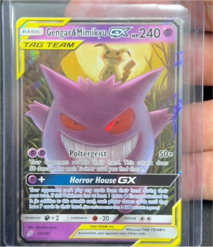 2018 Pokémon #53 Gengar & Mimikyu GX — front